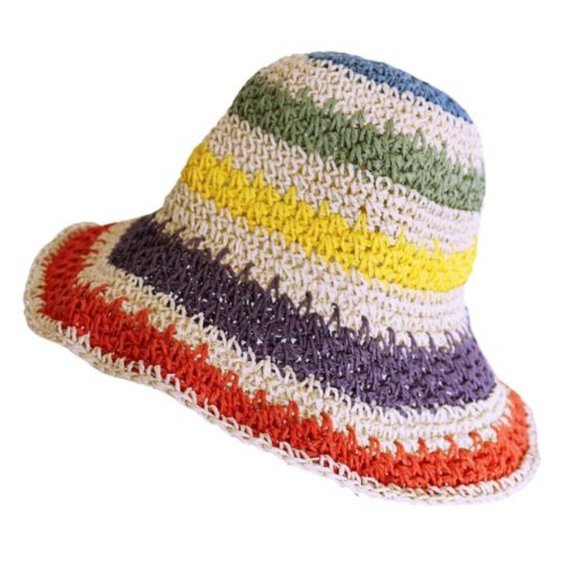 Packable Woven Straw Hat - Picture 1 of 5